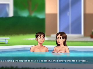 Perverted stepsister wants to get into mischief with tenant - summertime saga