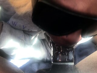 Brianna has her big ass lips wrapped around my thick dick