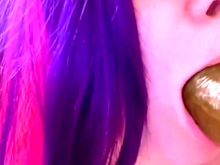 Watch Me Suck This BBC Dildo and Get Real Sloppy