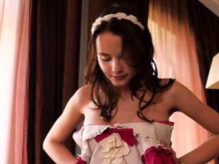 Curly Blonde Teen Records Solo Dildo Masturbation More at