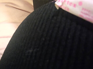 Pantyhose over Garter Stockings Pads Tampon