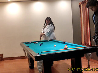 Giving My Best Friend Some Good Butt Massages After a Game of Pool. Enjoy