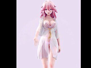 Changli-girls' Generation Pregnancy Sexy Pajamas White Tiger Pussy Open Breasts Succubus Pattern