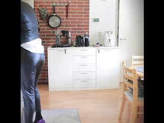 Secretary having a coffee break
