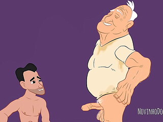 Twink mamando vov&ocirc_ bab&atilde_o - anima&ccedil_&atilde_o