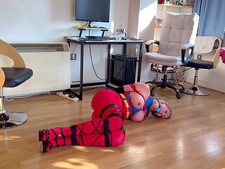 Trapped Heroine Supergirl in Bondage (4k + Bts)