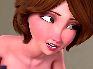 Aunt Cass Enjoys Deep Anal in a Parody Full of 3D Passion  MILF Submits to Intense Backdoor Pleasure