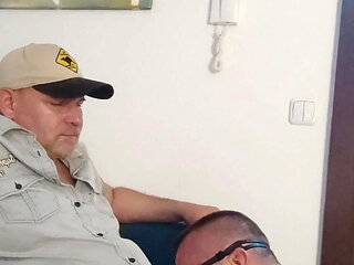 Dexter Daddy Get Sucked. Blowjob Gay Anal Creampie