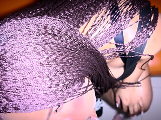 Young brunette with big tits that I met on Tinder fucks me in her living room!! What a delicious squirt!