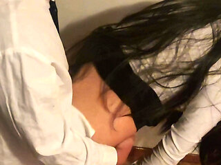 Whore secretary waits for everyone to leave the office to fuck