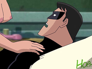 DC Harley Quinn and Nightwing Femdom