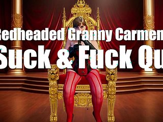 Redheaded Granny Carmen - GILF Suck &amp; Fuck Queen