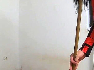 Nymphomaniac Maid Cleans an Abandoned House Ep 257
