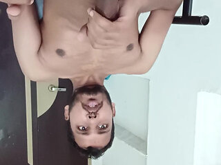 Indian horny boy amaas Khan masterbate his big cock