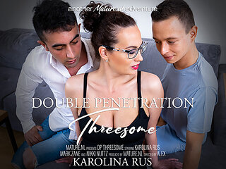A Double Penetrating Threesome With Two Young Guys And Milf Karolina Rus