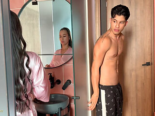 My stepbrother&#039;s girlfriend gets a lot of cock when we&#039;re left alone - Danner Mendez & Daniela Andrea