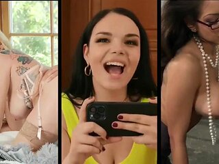 3 BUSTY BABES 7: Blowjob, Doggy  Big Tits Porn