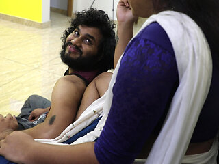 Servant janu enjoying hot sex with boss while watching tv, Mallu servant and boss hot fuck in sofa ehile wattching tv