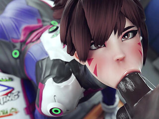 Receiving Enormous Facial After Intense Anal Cumshot Her Throat