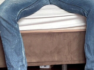 Submissive Redhead Milking Her Male on Her Knees