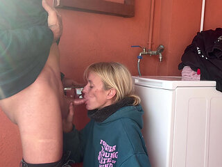 Accidental Fuck in the Laundry Room with My Little Neighbour