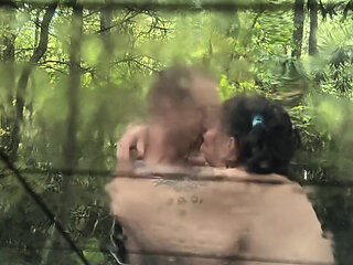 It's Raining Back of Car Brick Dick Pounds Her Hard