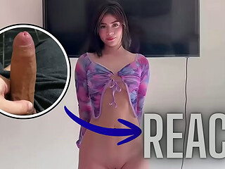 React: My stepsister wakes me up with a surprise blowjob, I never thought my dream could come true, she'_s 18 and I cum in her tight, pink, wet and war