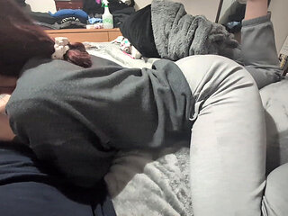 Playing with Wifes Feet During Blowjob POV