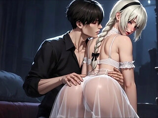 A Beautiful Girl Is Making Out with Her Very Horny Man