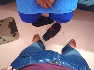 Stepsister asks for help and horny stepbrother asks her to suck her dick in return - Hindi dirty talking desi sex