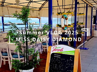 Visiting a castle in beatiful sea promenade town holiday VLOG