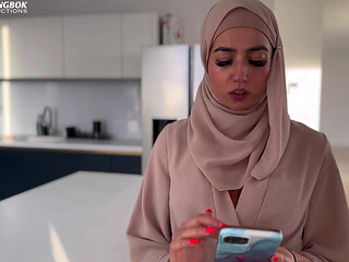 Hungry Muslim Girl Breaks Her Fast with BBC