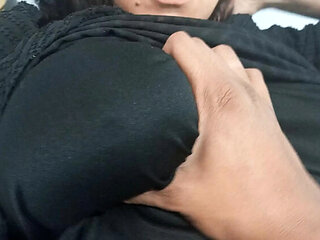 Fabimilf Naughty Mom Relaxes in Bed with Step Son Playing Big Tits and Fat Ass