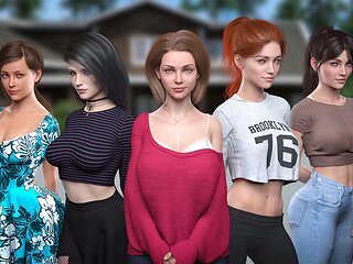 Summer fever - hot cartoon babes getting down in public