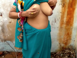 Jungle me Mangal- Stepmom fucked by step son in the woods in Doggystyle