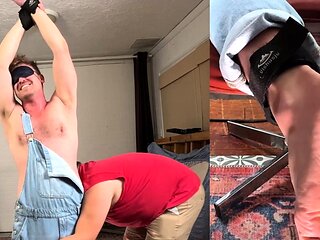 Dude Tied And Tickled For Slacking Off