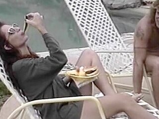 Stunning Outdoor Orgy Action With Superb French Whores