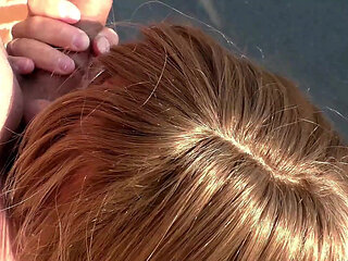 Stranger Passionately Fucks and Sucks a Big Cock on the Roof of a House, Cum in Her Panties