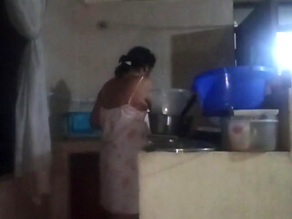 The Boss Comes Into the Kitchen to Fuck Me, His Cock Excites Me
