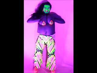 Big Boobs Blacklights and Balloons Two