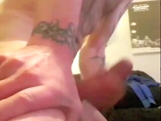 Wanking and huge cum shot Taboo