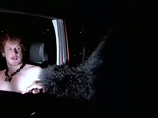 Cruised Outdoors for a Roadside Fuck by Big Dicked Muscle Stranger