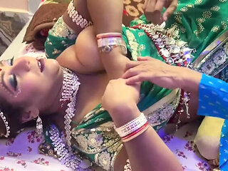 Indian Wife First Night Hardcore Doggy Style - Big Boobs Bengali Suhagraat Fucking