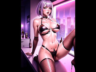 AI Grok Porn Chick bounces to you