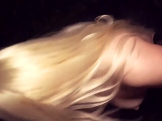 POV Pickup at Train Station: Hot Blonde Babe