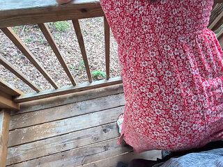 POV Redhead Shaking & Rubbing Her Ass in Dress