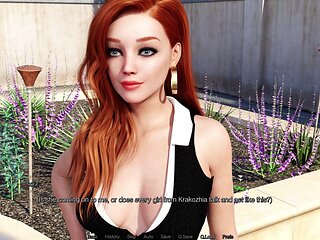 Sunshine love adult visual novel gameplay with big boobs and POV action