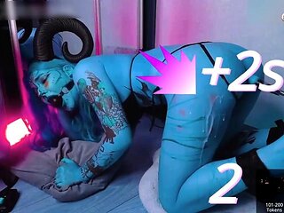 DEMONESS MOANS FROM HELL S ANAL INTO TIGHT ASS + squirt
