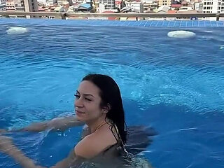 Bikini Tease, Tits Cleavage, Feet, Tits Flash