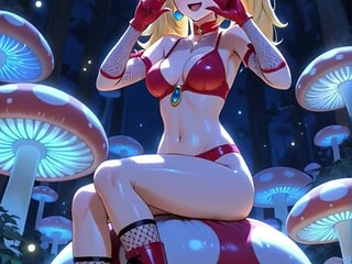 110. Princess Peach Dancing in a Magic Forest (ai Animation)